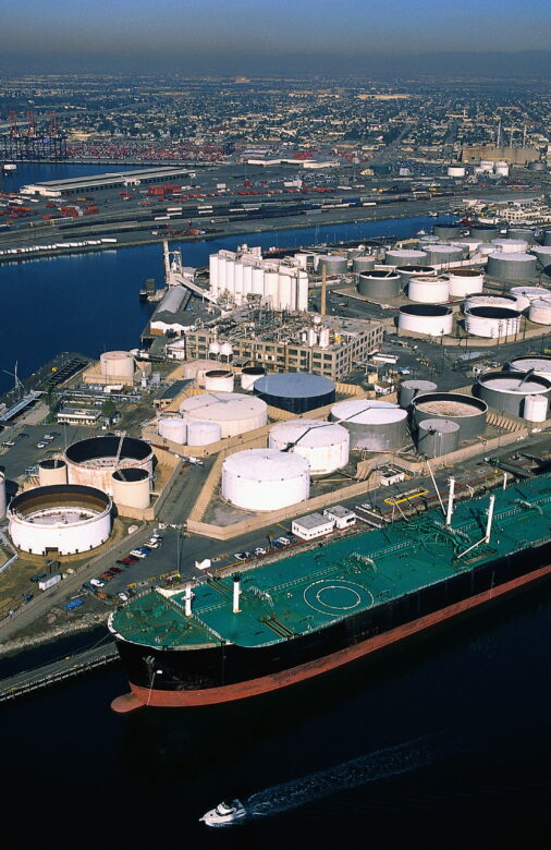 Tanker and Oil Refinery
